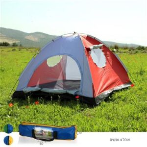 אוהל כיפה ל 4 אנשים עם 2 חלונות