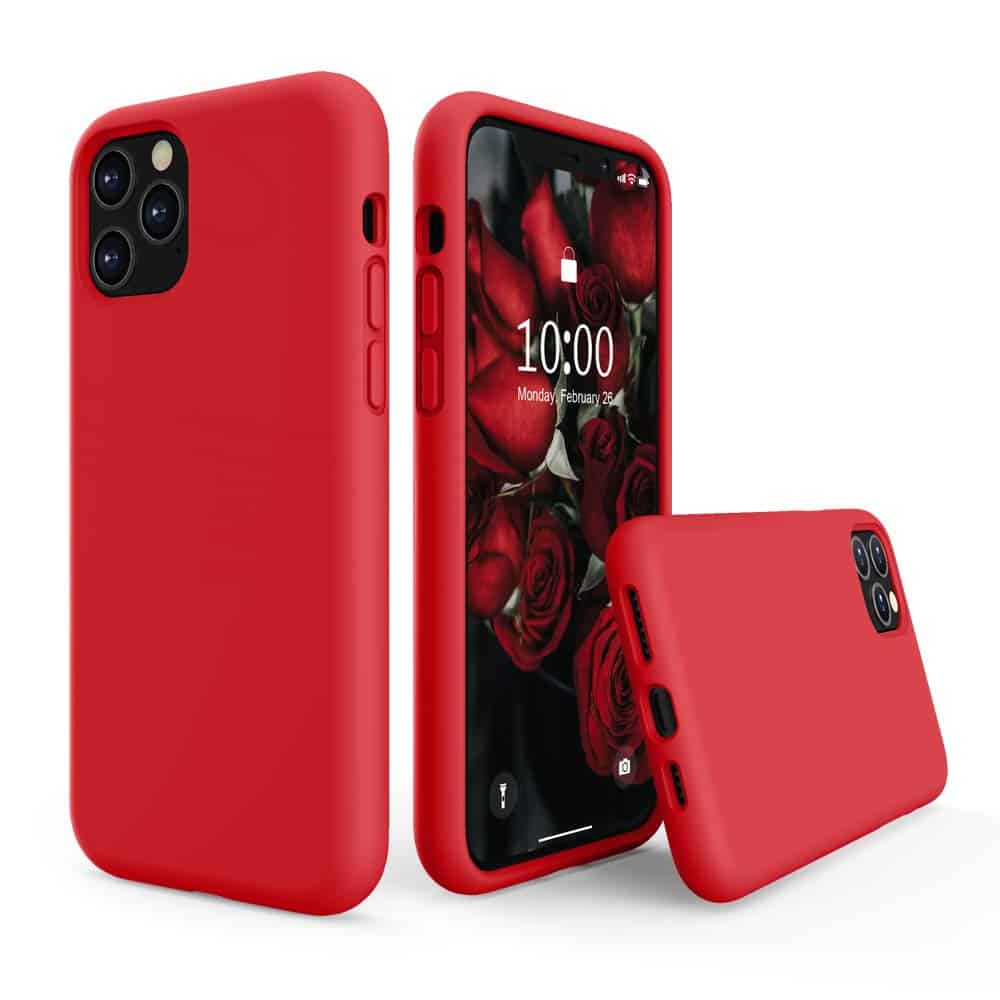 כיסוי סיליקון אדום אייפון 13 פרו
