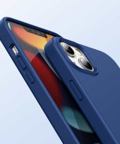 כיסוי סיליקון כחול אייפון 13 מיני
