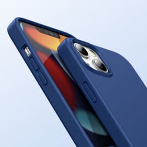 כיסוי סיליקון כחול אייפון 13 מיני