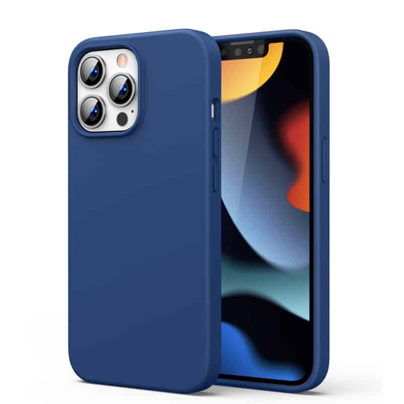 כיסוי סיליקון כחול אייפון 13 פרו מקס